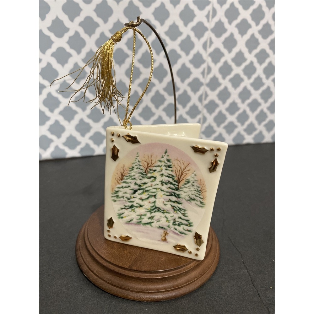 LENOX Whispering Trees Ornament 1st in Series 1999 Xmas Card Ornament